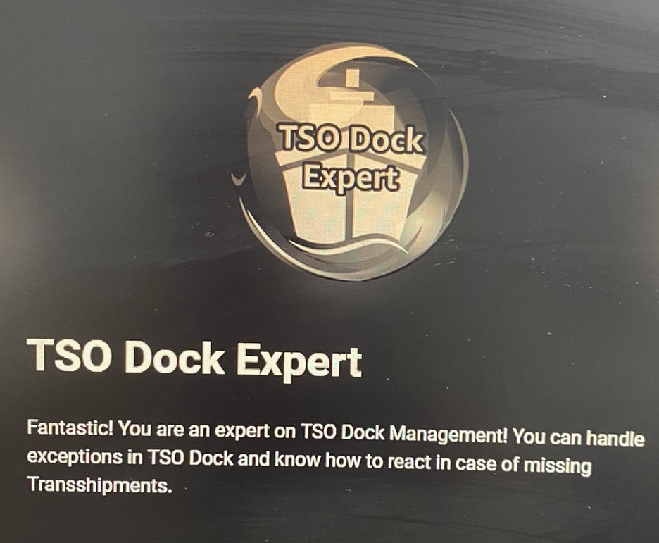Recognition card reading TSO Dock Expert