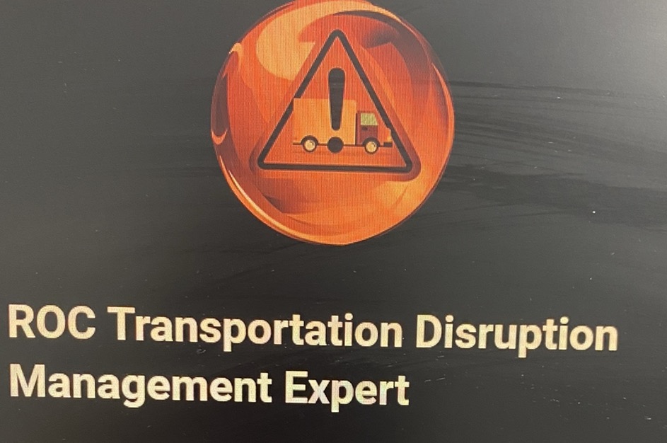 Recognition card reading ROC Transportation Disruption Management Expert