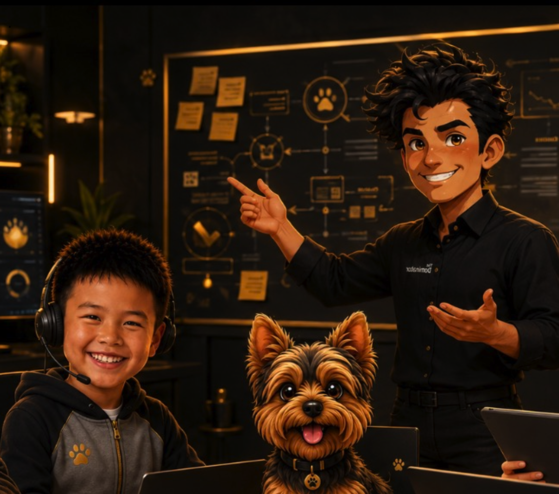 Dominator team working around a connected operating system