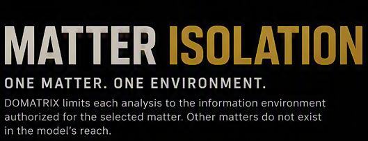 Matter and project isolation within the knowledge architecture